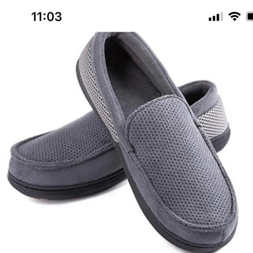 NWT ULTRAIDEAS MOCCASINS SLIPPERS MEMORY FOAM SIZE 11